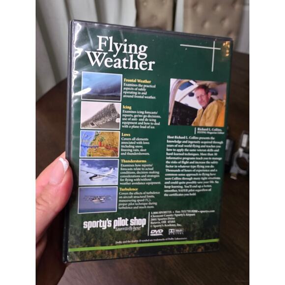 Sporty's Air Facts DVD - Flying Weather - Richard L. Collins VGC - Picture 2 of 11